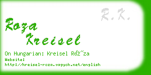 roza kreisel business card